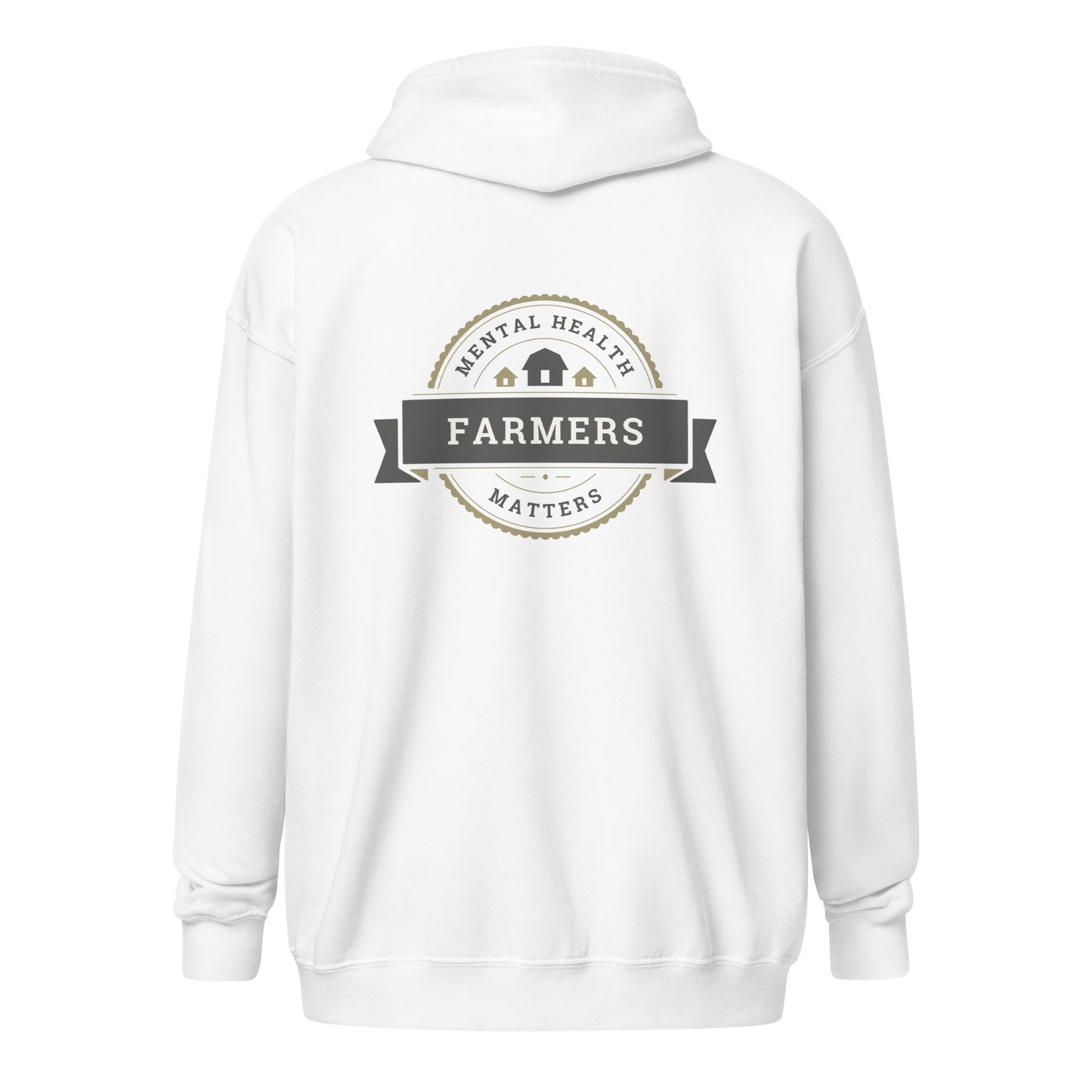 'Farmers' Mental Health Matters' Unisex heavy blend zip hoodie