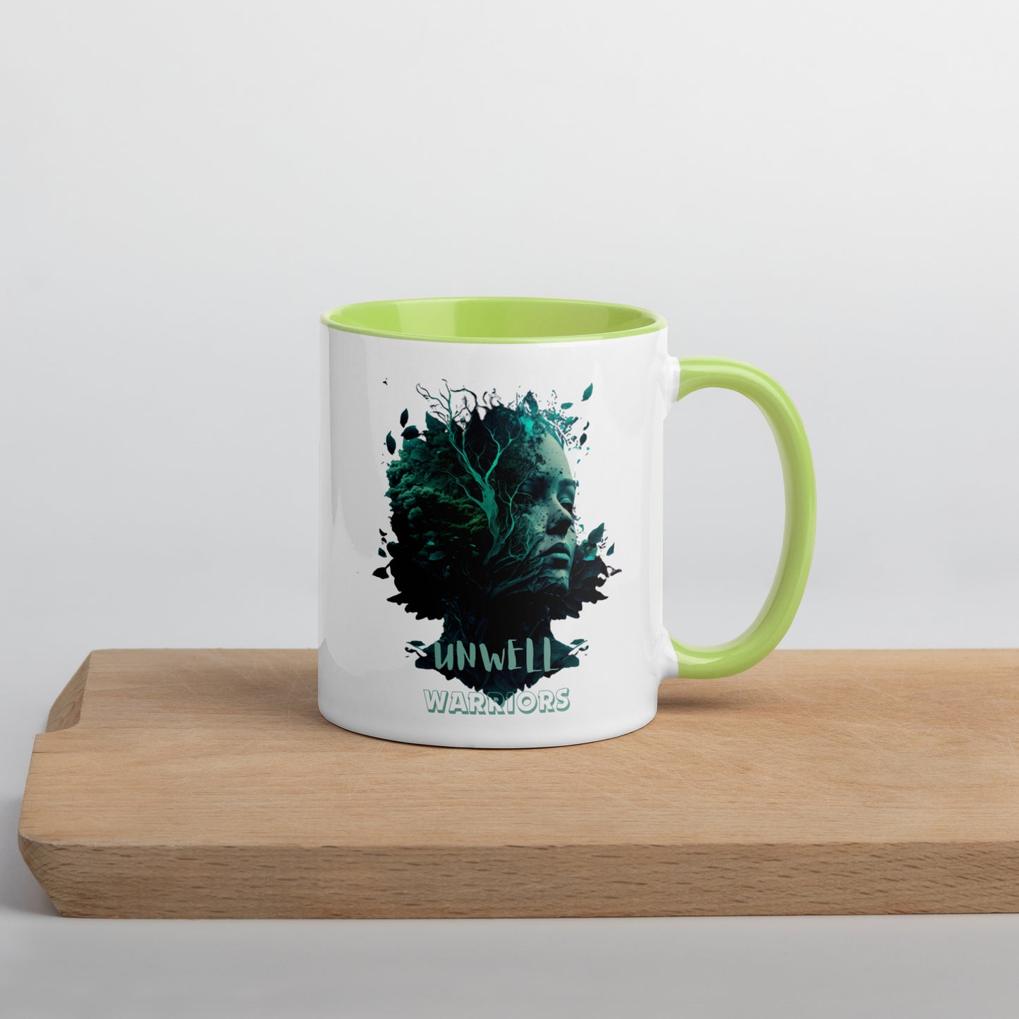 'Unwell Warriors' Mug with Color Inside