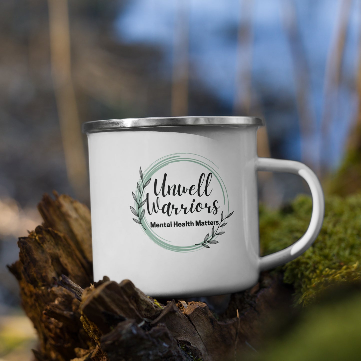 'Unwell Warriors-Mental Health Matters' Enamel Mug