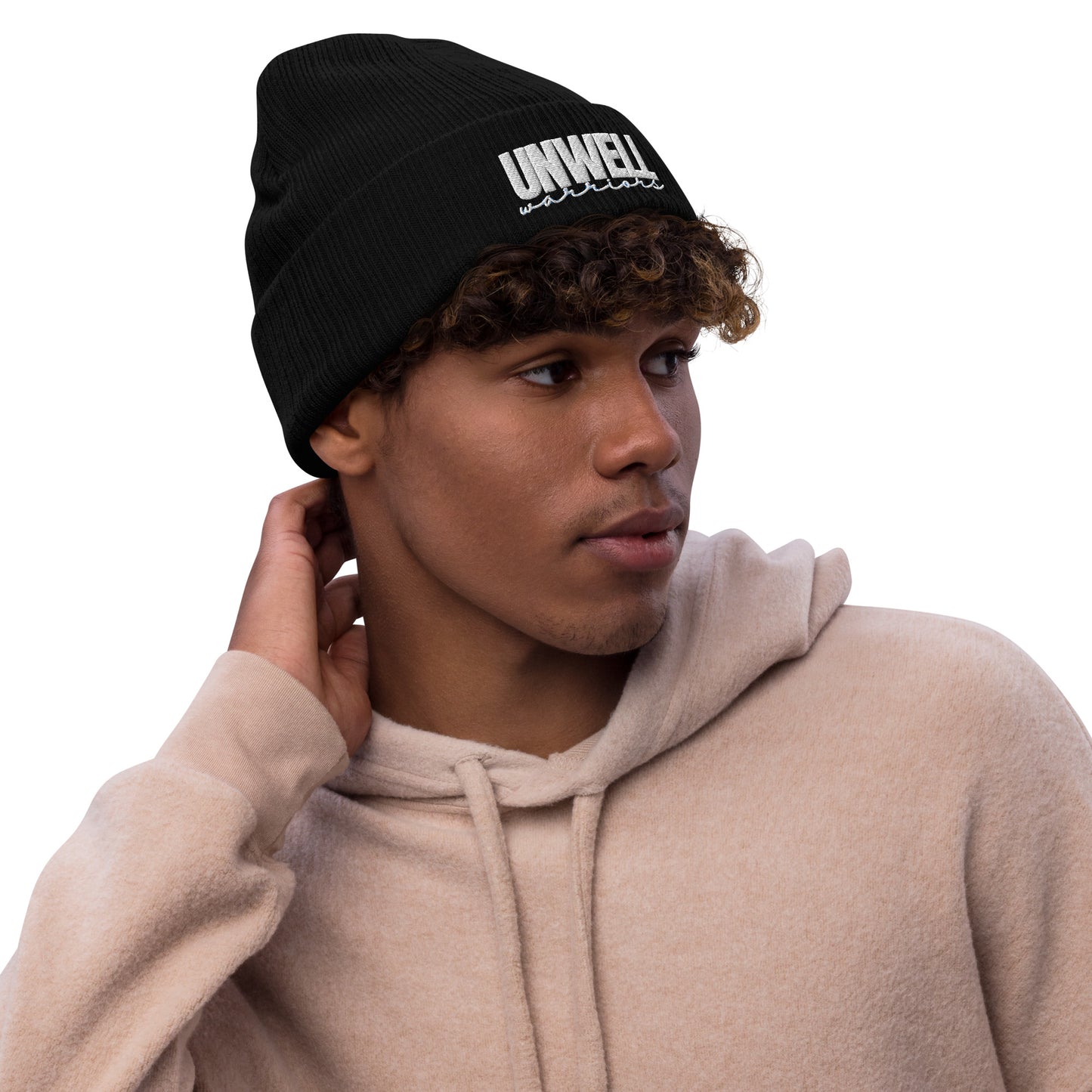 'Unwell Warriors' Ribbed knit beanie