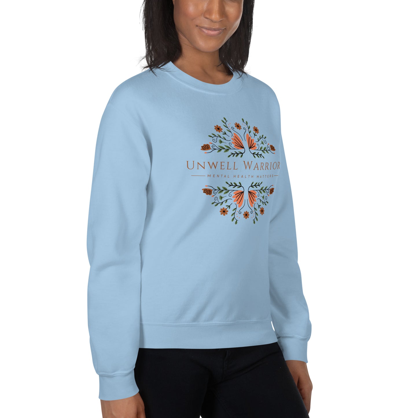 'Unwell Warriors Floral' Unisex Sweatshirt