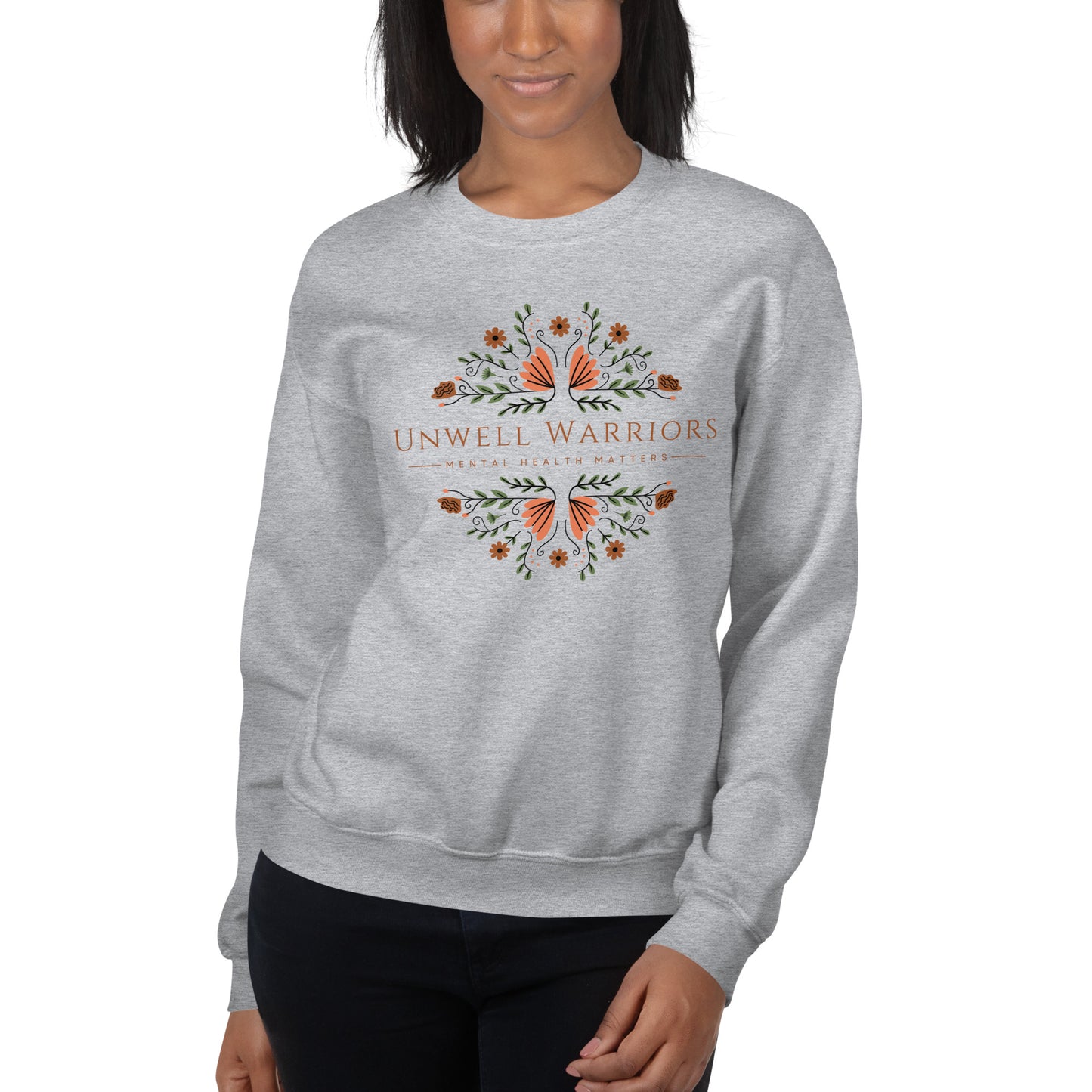 'Unwell Warriors Floral' Unisex Sweatshirt