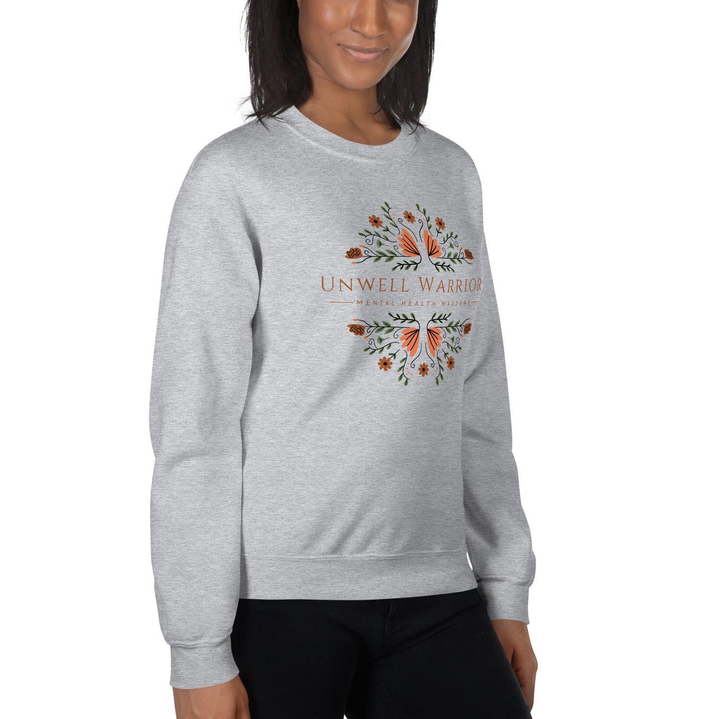 'Unwell Warriors Floral' Unisex Sweatshirt