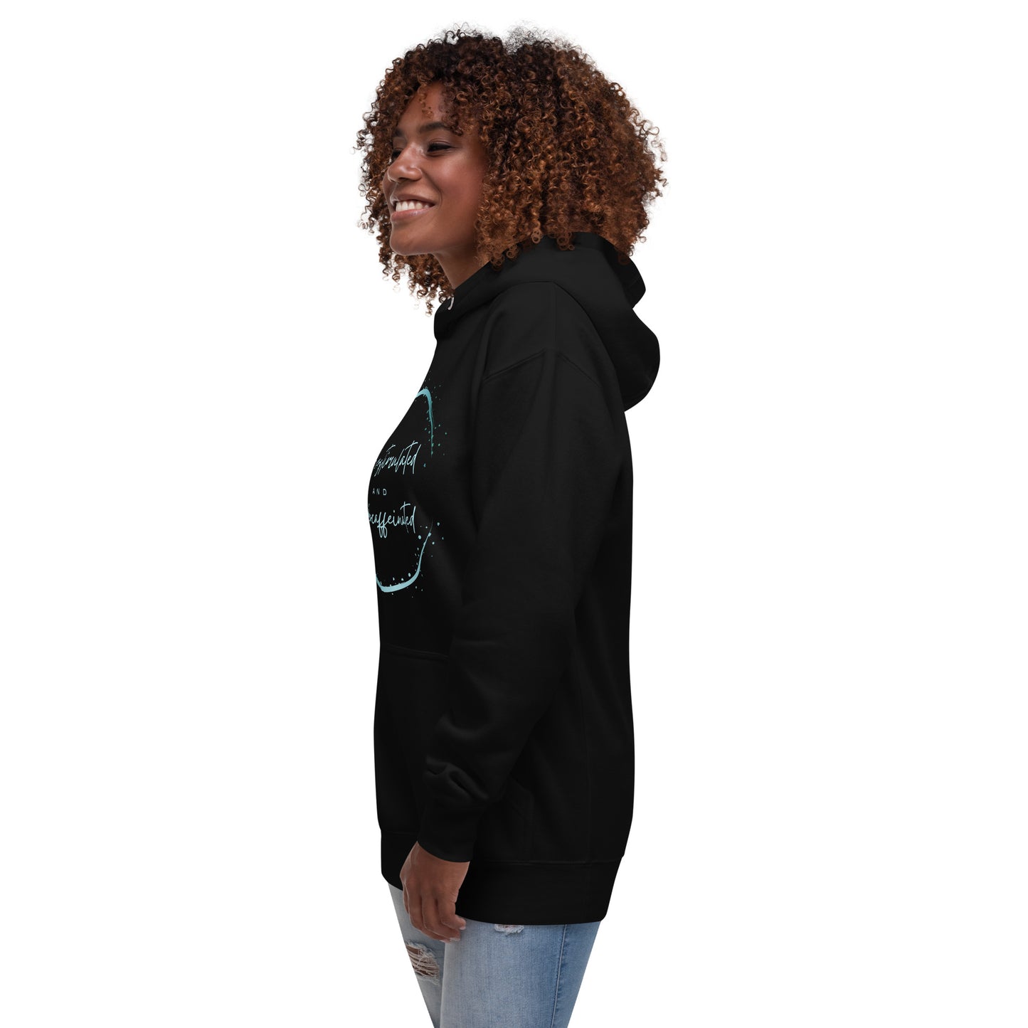 'Overstimulated & Undercaffeinated' Unisex Hoodie