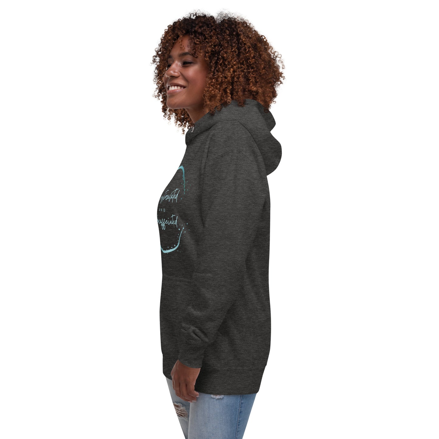 'Overstimulated & Undercaffeinated' Unisex Hoodie