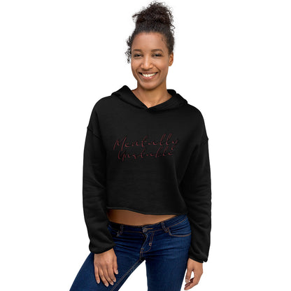 'Mentally Unstable' Crop Hoodie